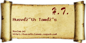 Husvéth Tamás névjegykártya