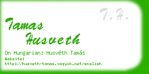 tamas husveth business card